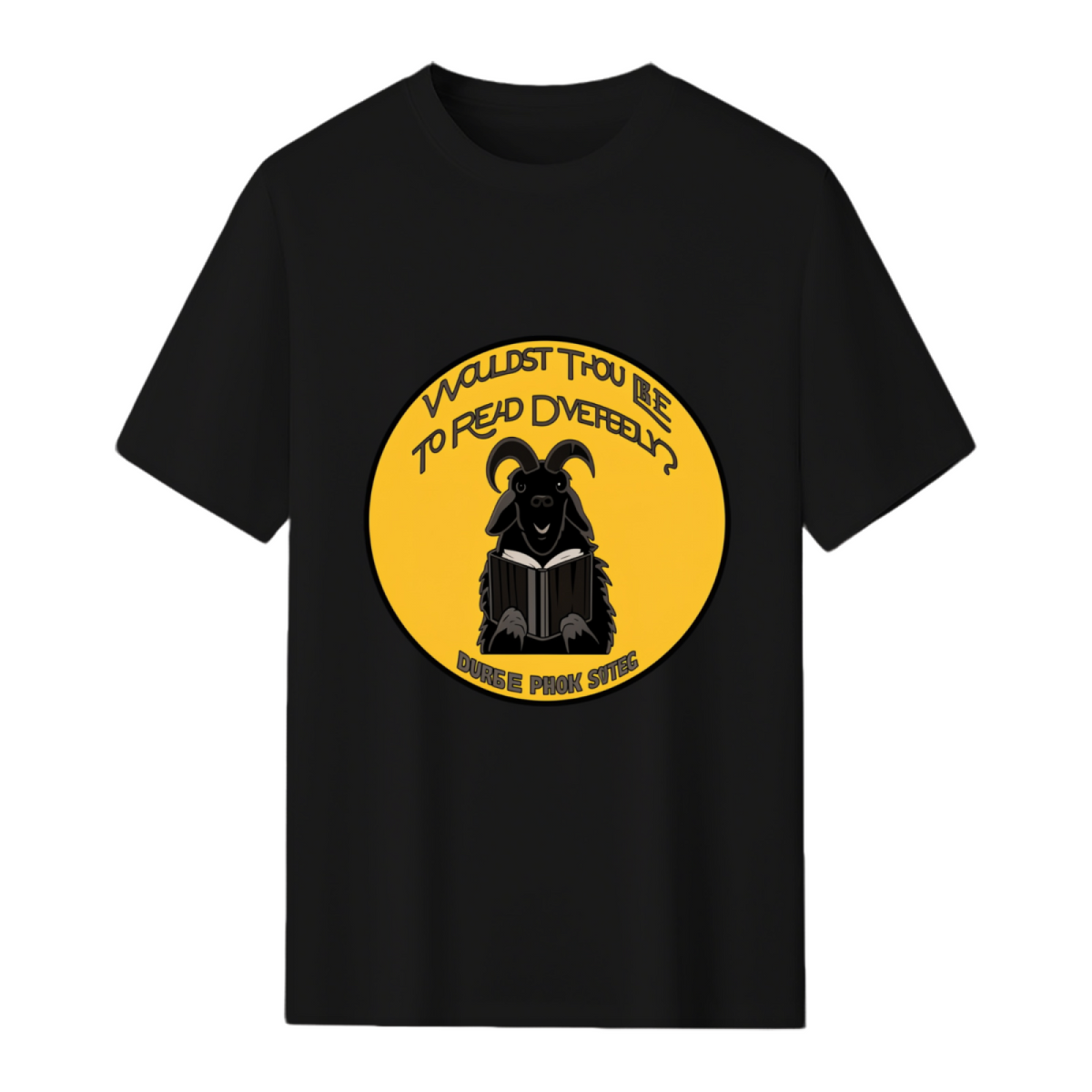 Black Philip Circular Emblem Alternative Tee T-Shirt