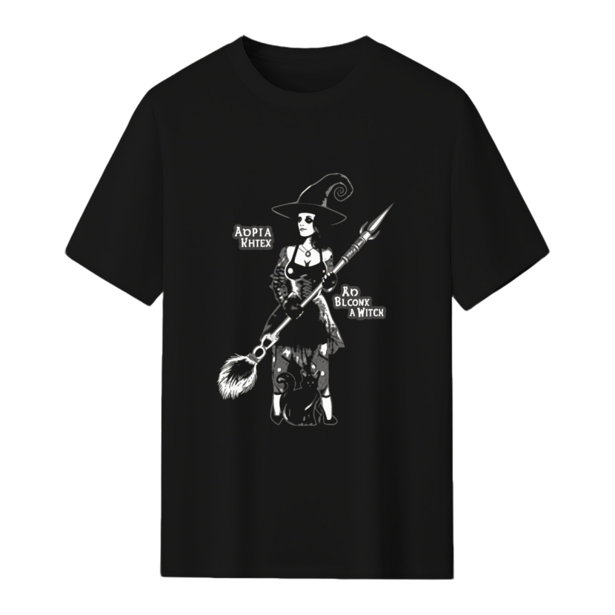Halloween witch and cat T-Shirt