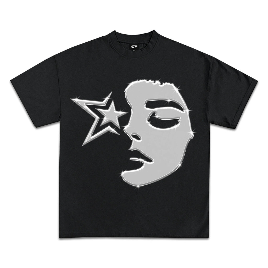 Starlit Face Graphic T-Shirt