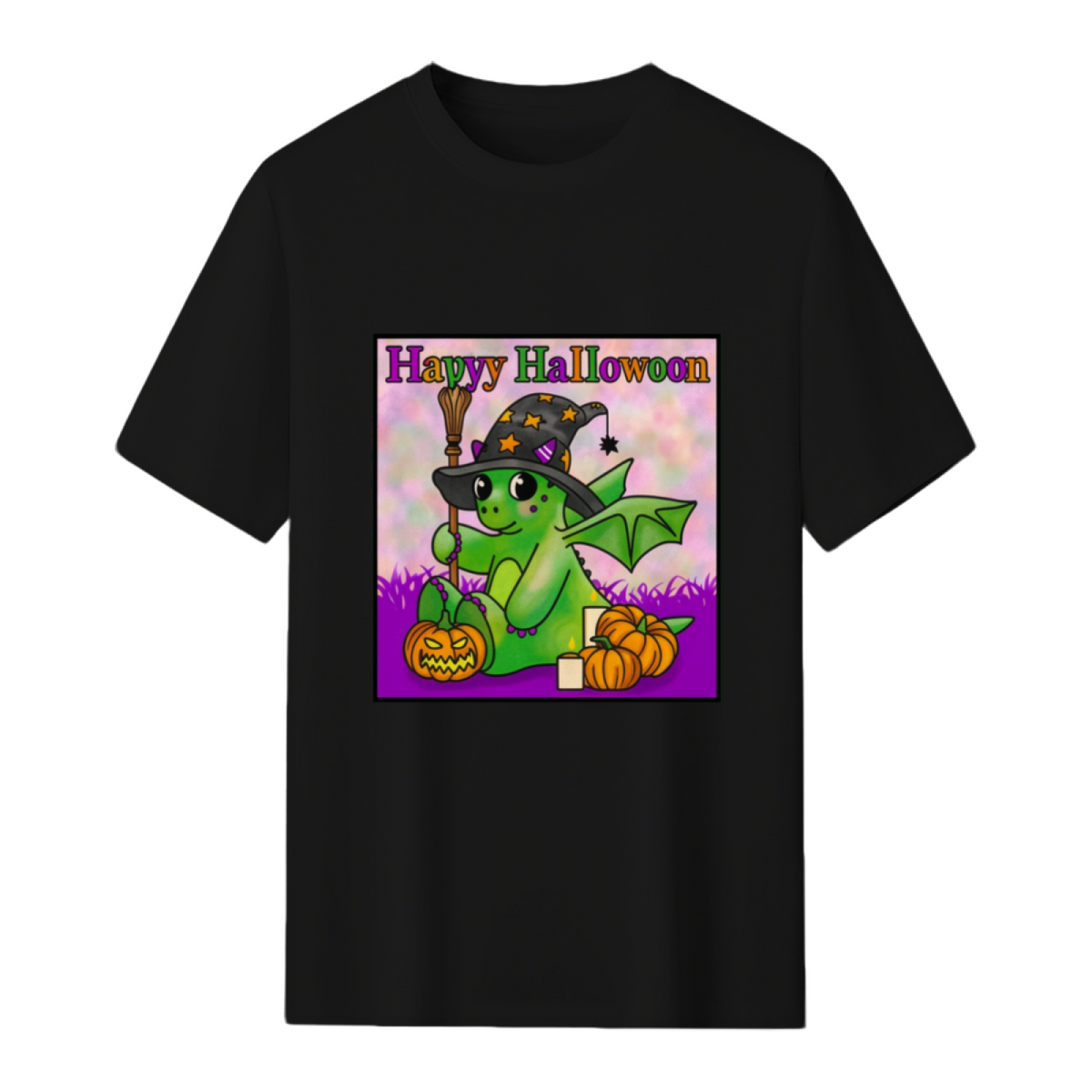 Happy Halloween says the little Halloween Dragon T-Shirt