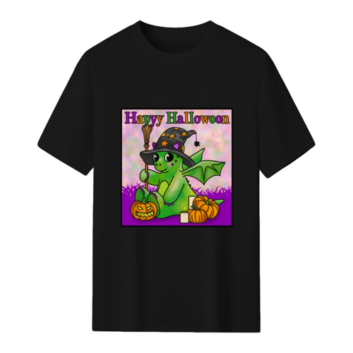 Happy Halloween says the little Halloween Dragon T-Shirt