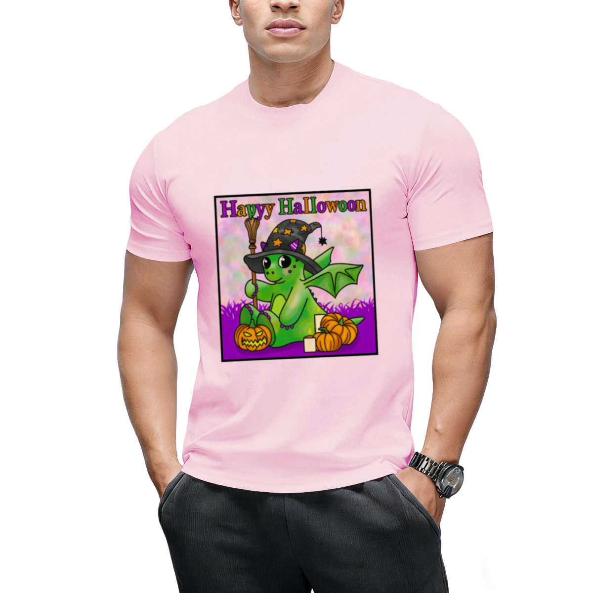 Happy Halloween says the little Halloween Dragon T-Shirt