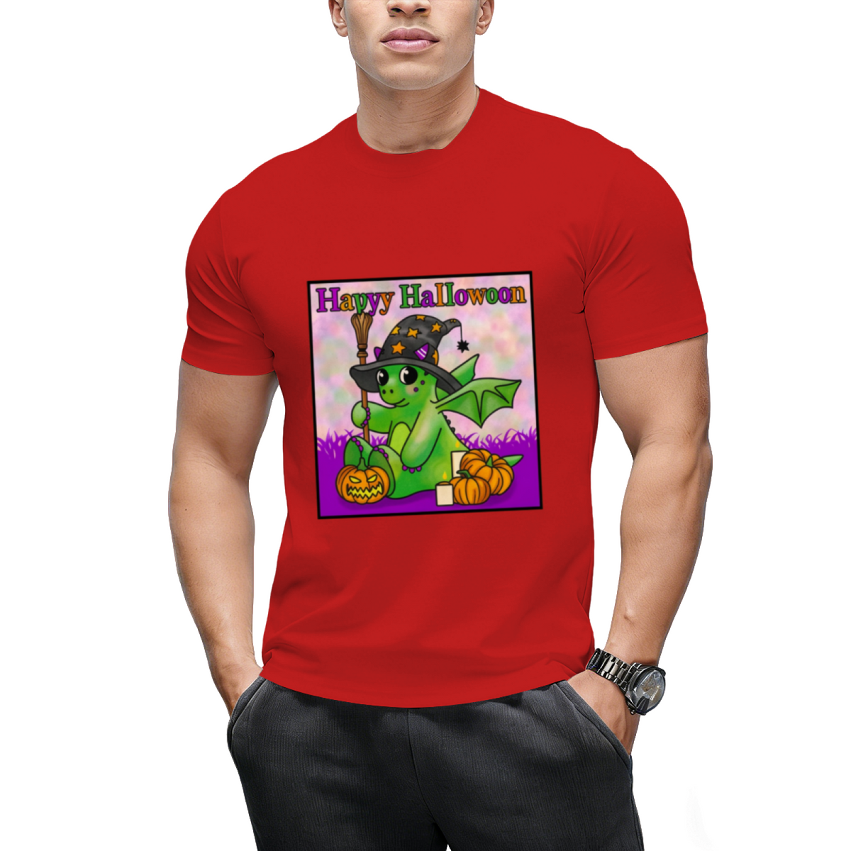 Happy Halloween says the little Halloween Dragon T-Shirt