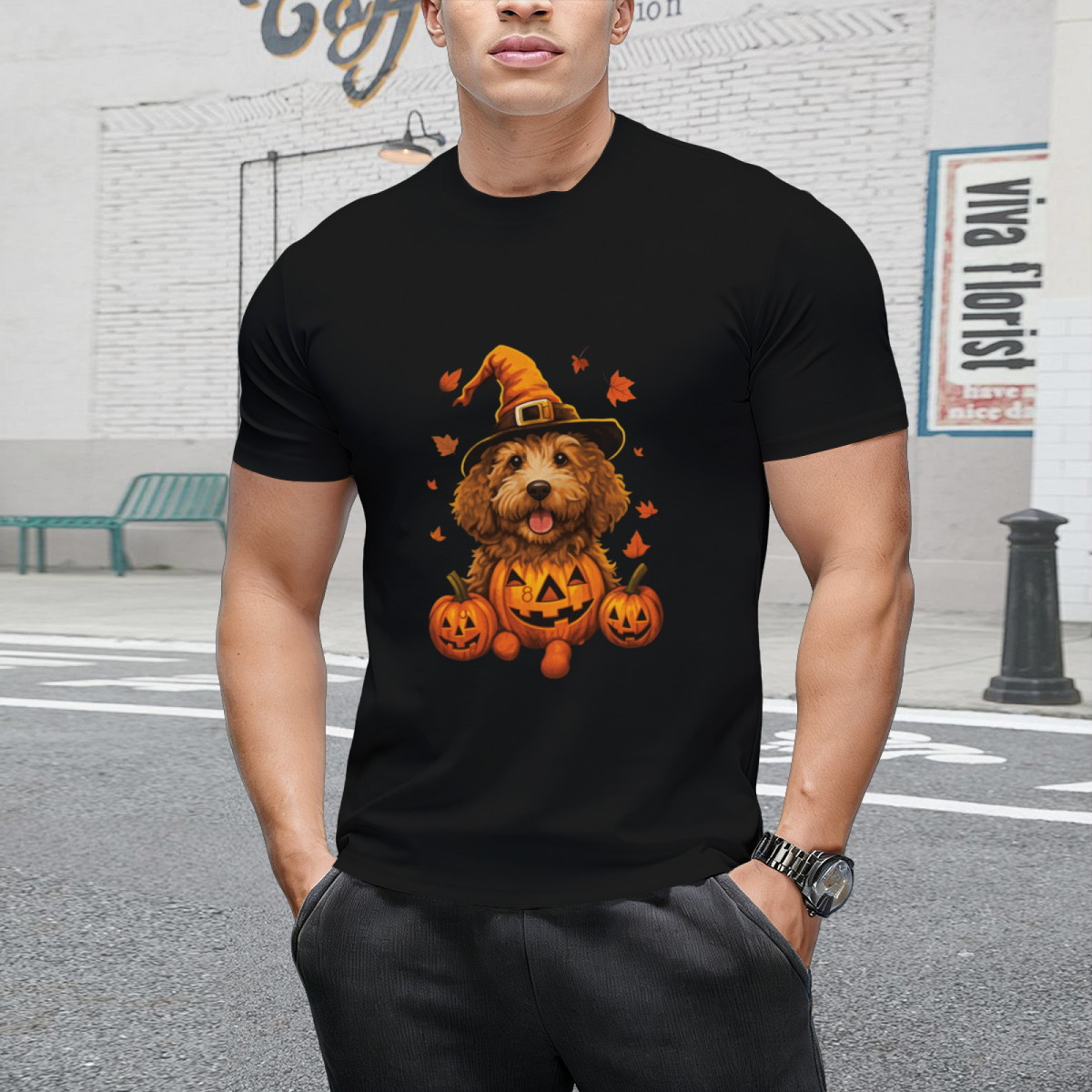Halloween Golden Doodle T-Shirt