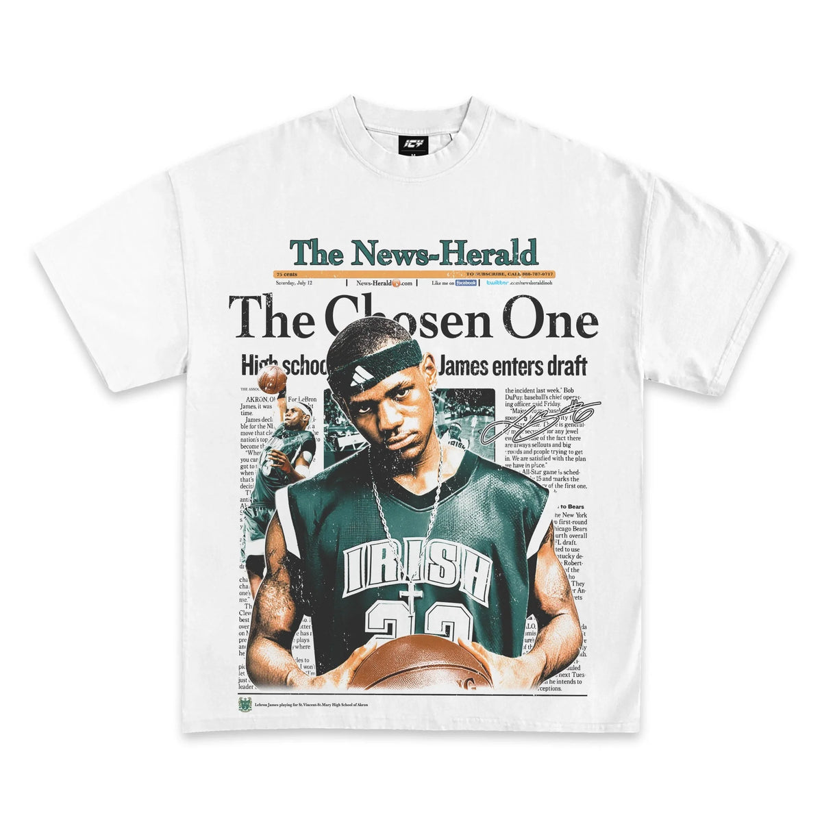 2002 Lebron James The Chosen One Graphic T-Shirt
