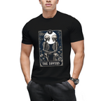 Goth Tarot Card The Lovers Skeleton Halloween Witch T-Shirt