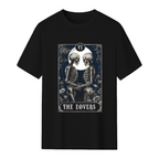 Goth Tarot Card The Lovers Skeleton Halloween Witch T-Shirt