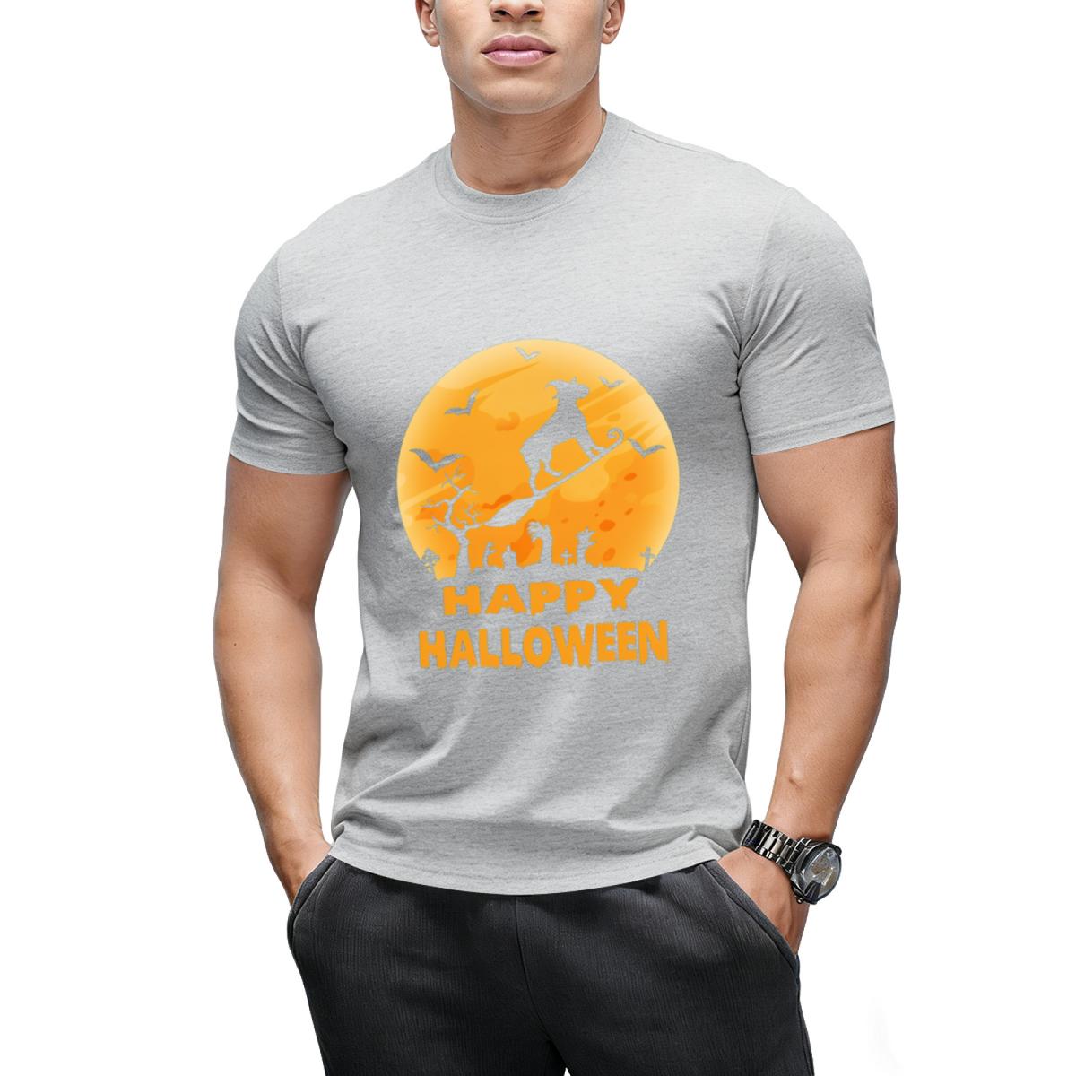 Boxer dog witch halloween T-Shirt