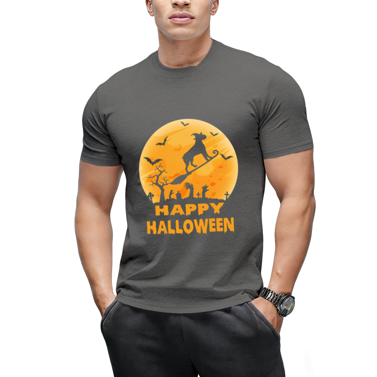 Boxer dog witch halloween T-Shirt