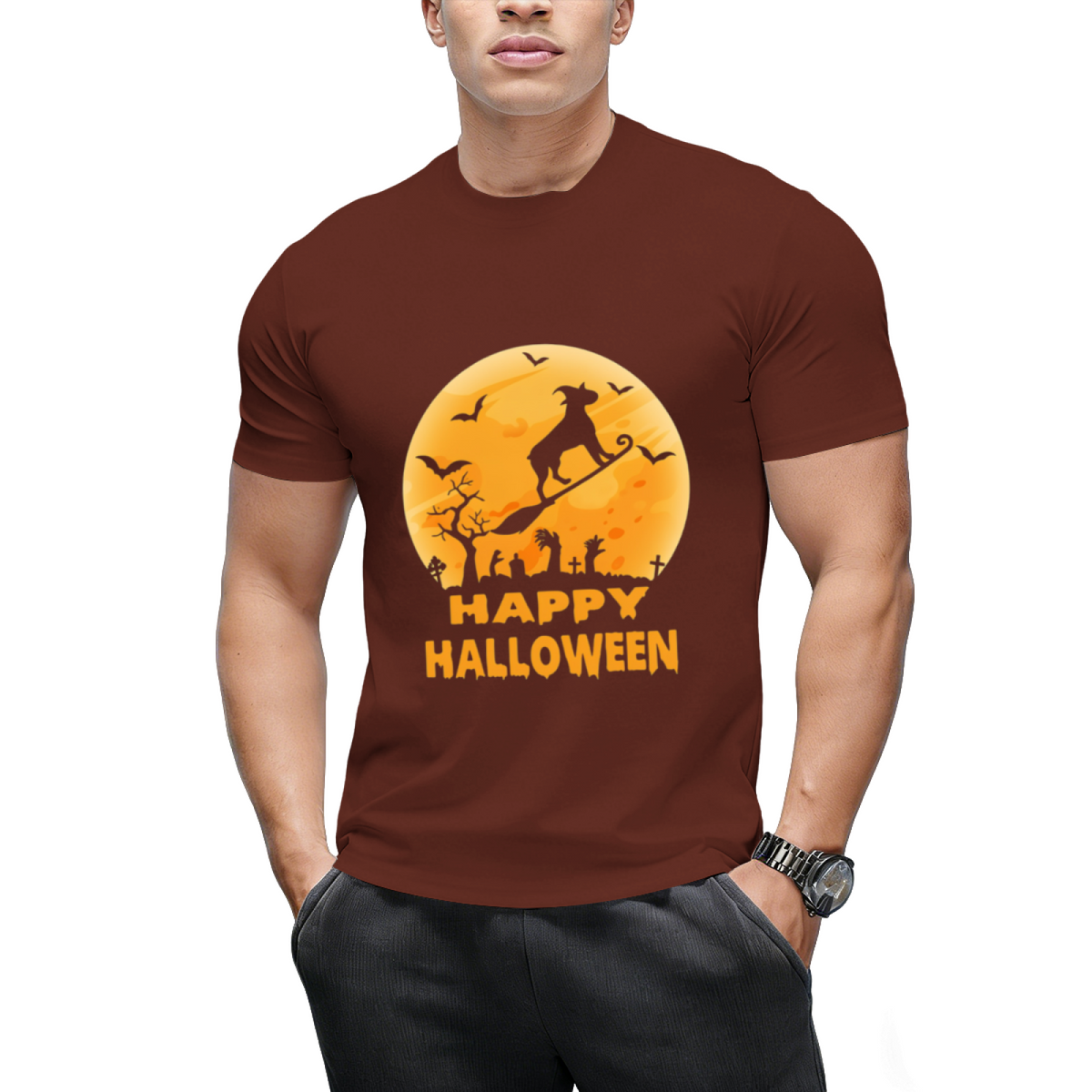 Boxer dog witch halloween T-Shirt