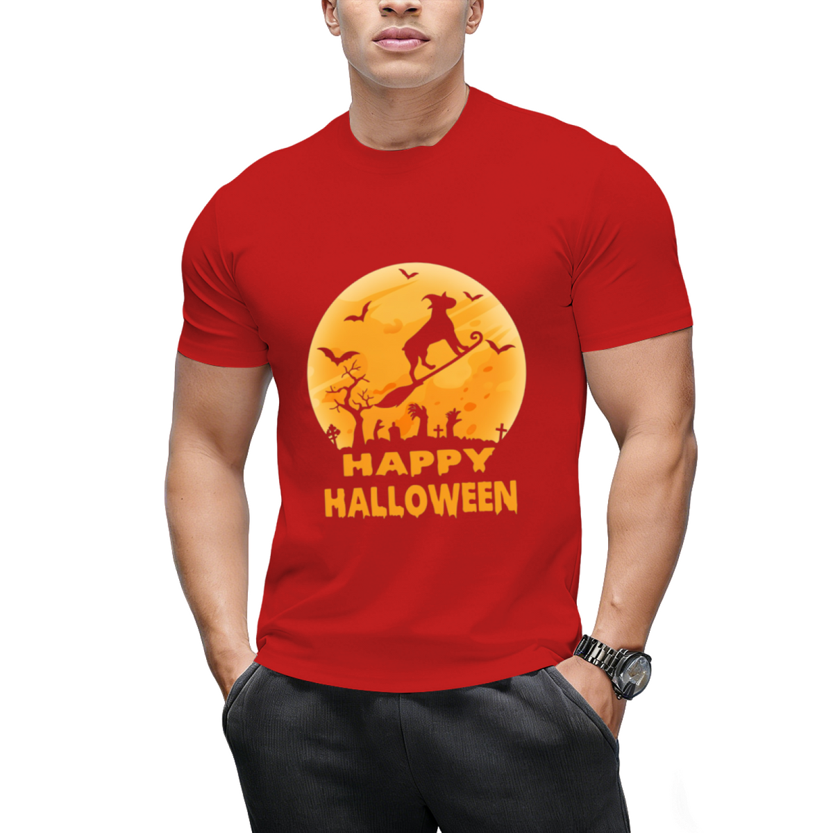 Boxer dog witch halloween T-Shirt