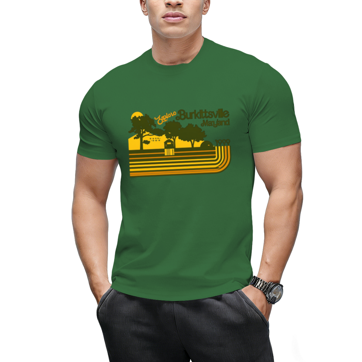 Explore Burkittsville _ Blair Witch Retro Stripe T-Shirt