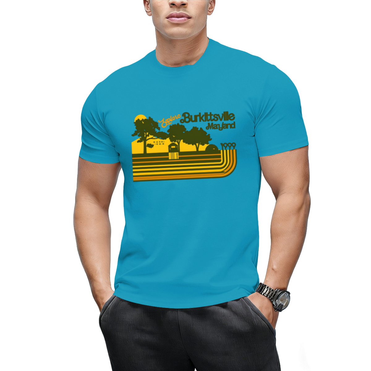 Explore Burkittsville _ Blair Witch Retro Stripe T-Shirt