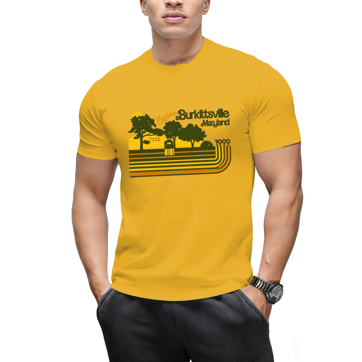 Explore Burkittsville _ Blair Witch Retro Stripe T-Shirt