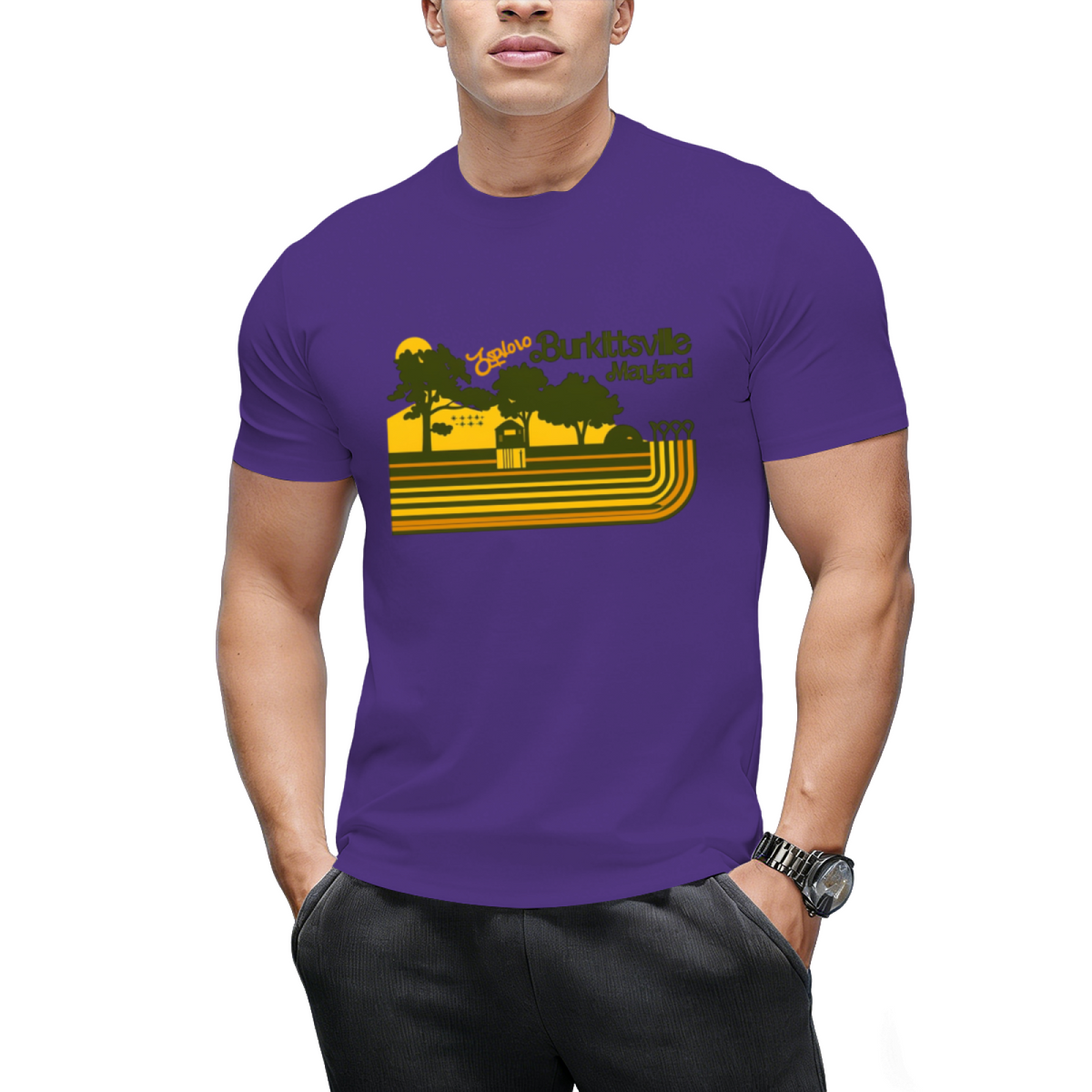 Explore Burkittsville _ Blair Witch Retro Stripe T-Shirt