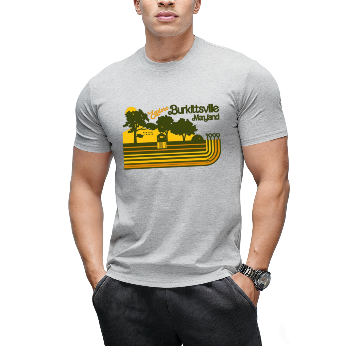 Explore Burkittsville _ Blair Witch Retro Stripe T-Shirt