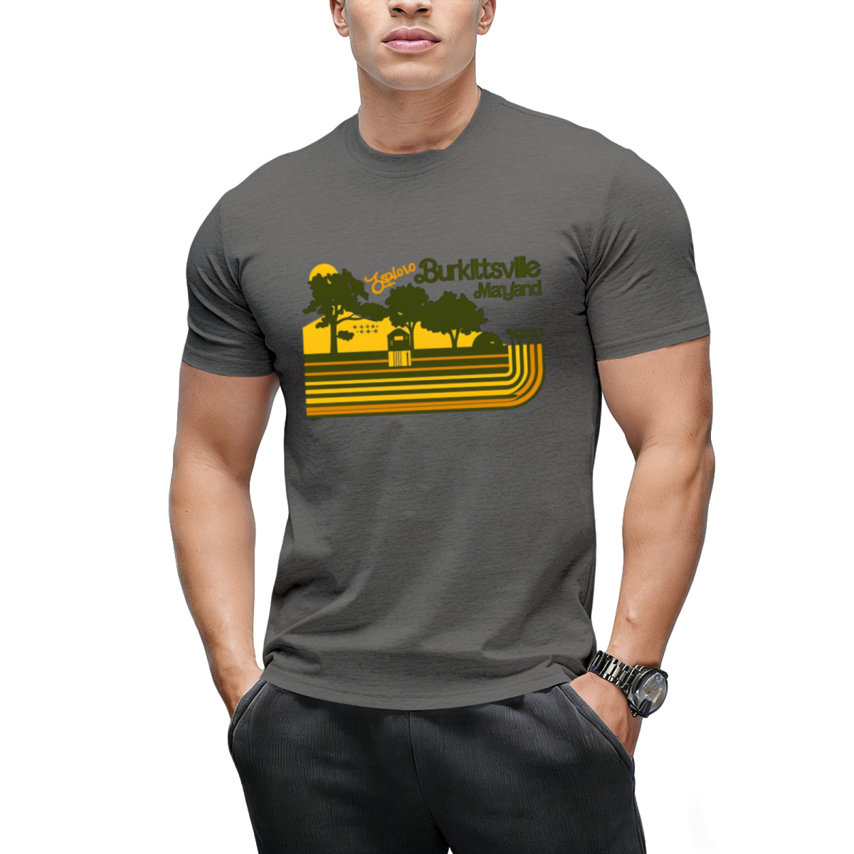Explore Burkittsville _ Blair Witch Retro Stripe T-Shirt