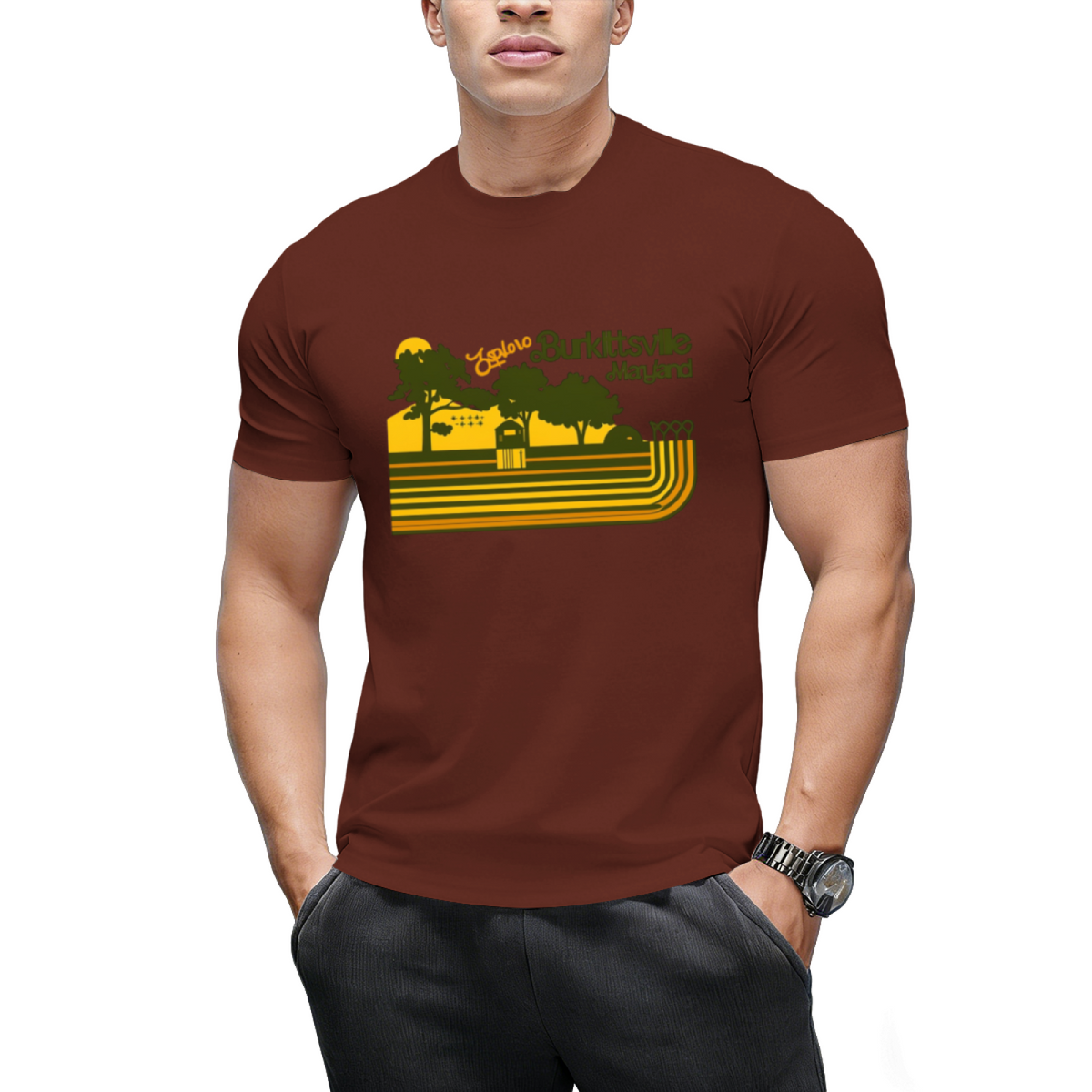 Explore Burkittsville _ Blair Witch Retro Stripe T-Shirt