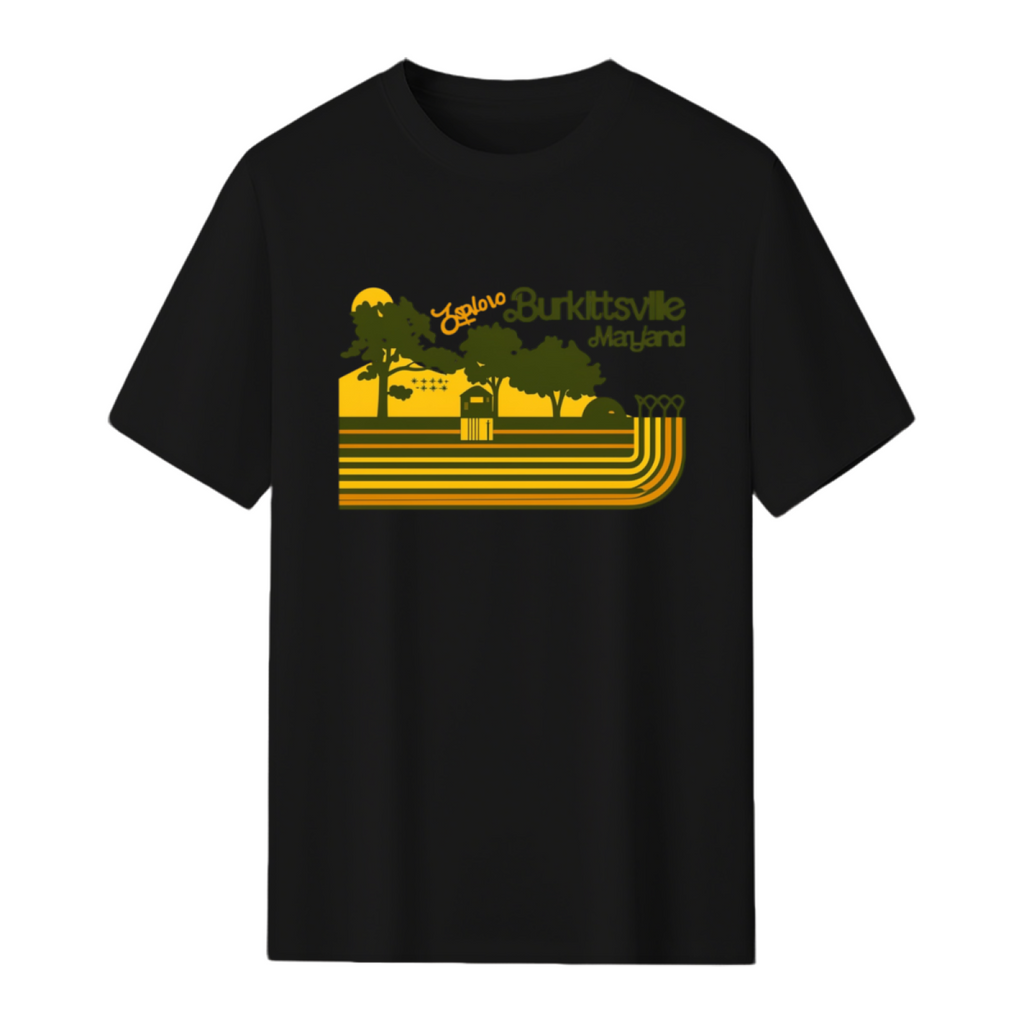 Explore Burkittsville _ Blair Witch Retro Stripe T-Shirt