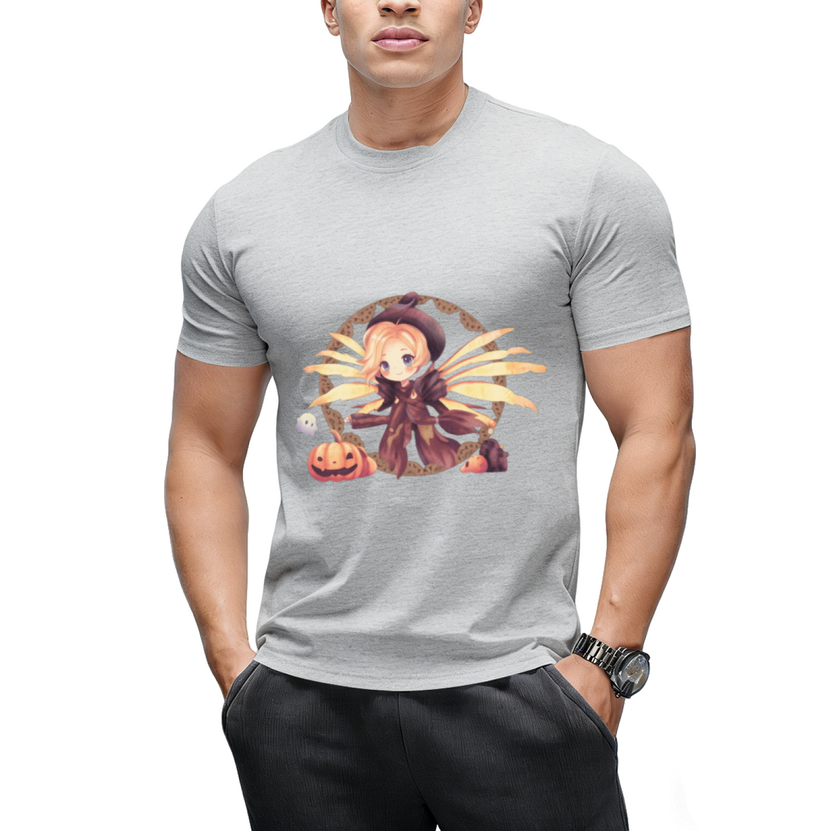 Cute Chibi Mercy Witch Painting T-Shirt