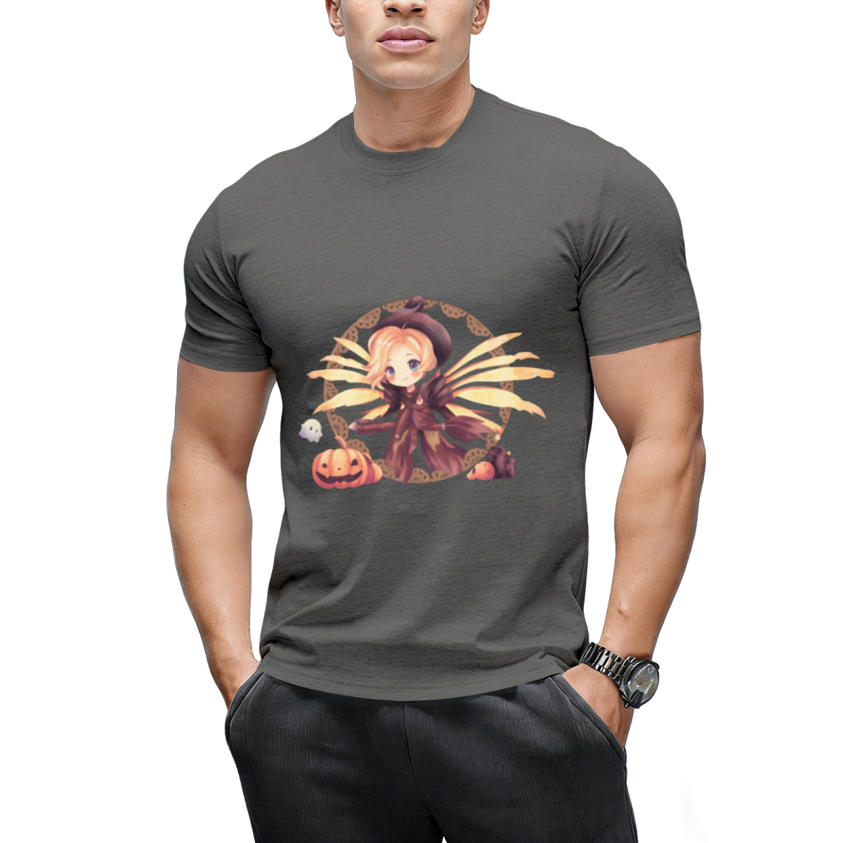 Cute Chibi Mercy Witch Painting T-Shirt