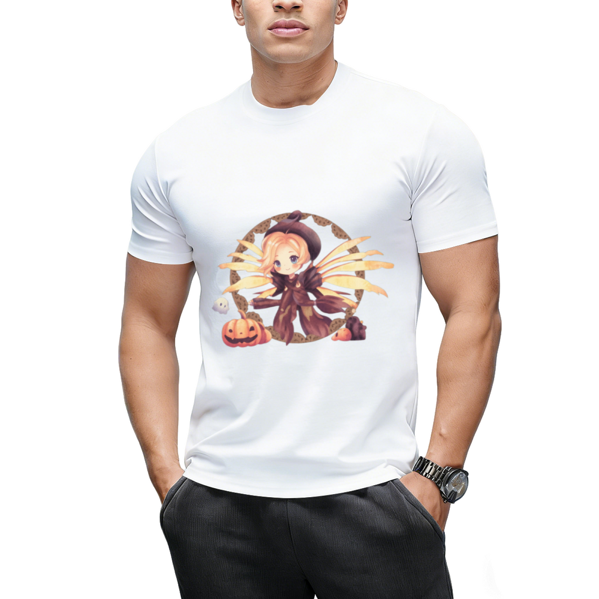 Cute Chibi Mercy Witch Painting T-Shirt