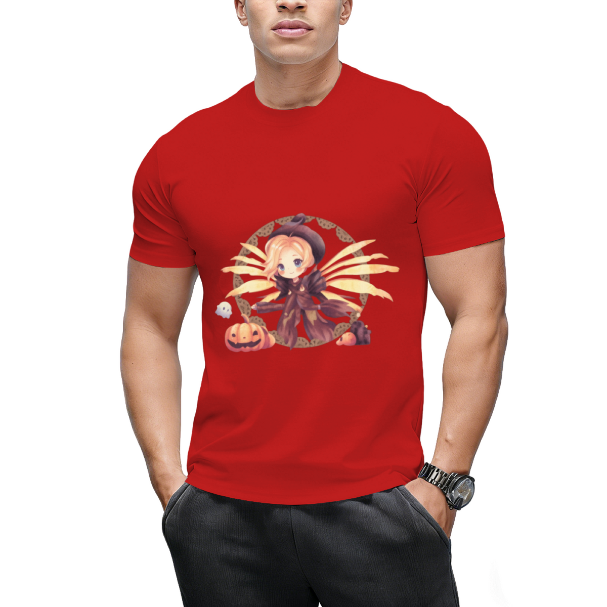 Cute Chibi Mercy Witch Painting T-Shirt
