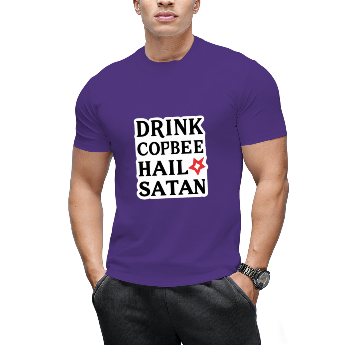 DRINK COFFEE HAIL SATAN T-Shirt