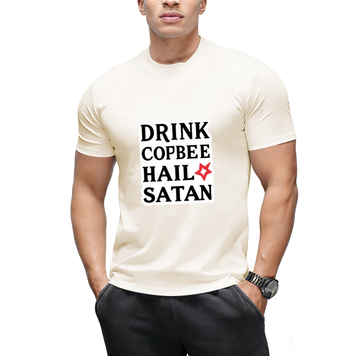 DRINK COFFEE HAIL SATAN T-Shirt