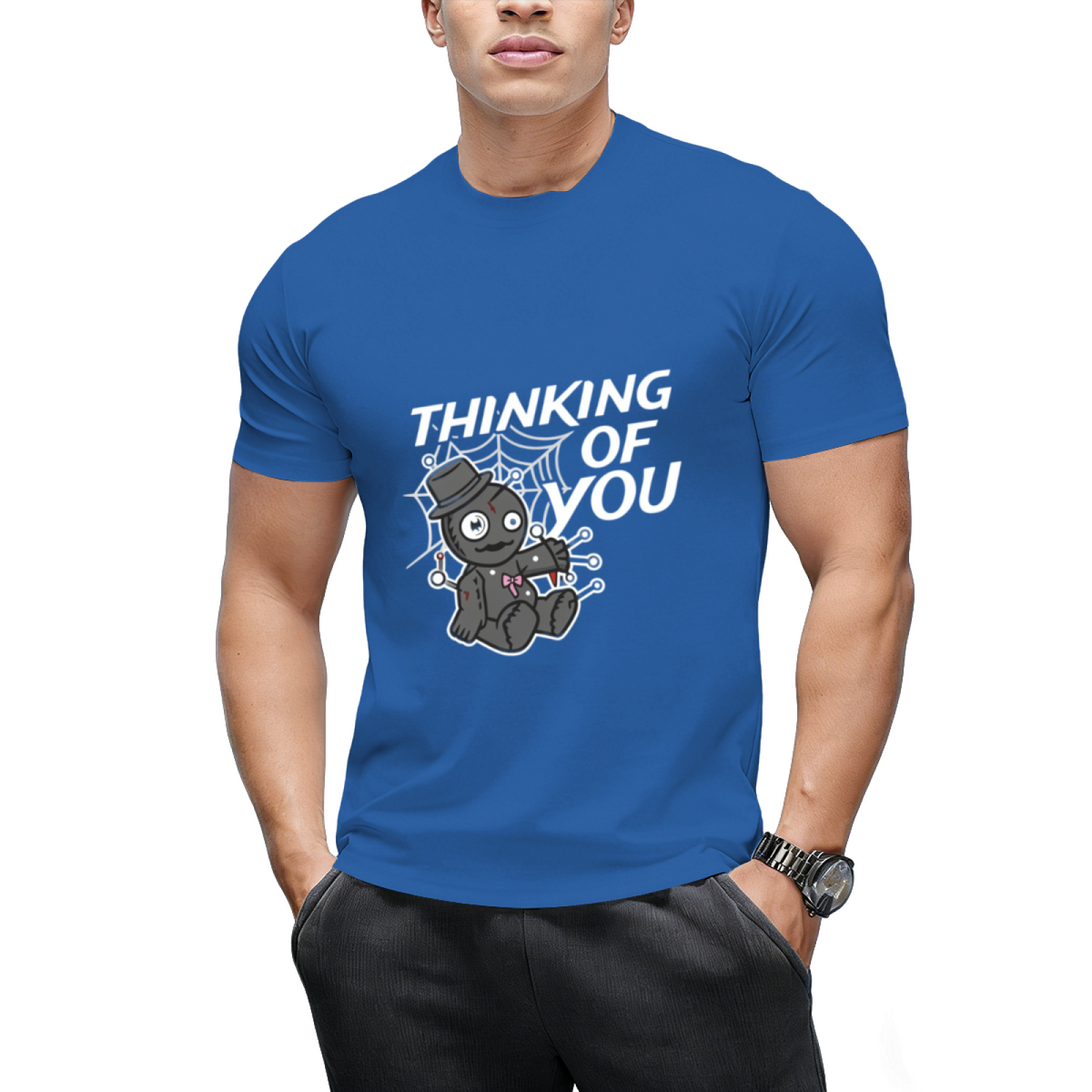 Creepy Voodoo Doll Witch Witchcraft Thinking Of You Halloween T-Shirt