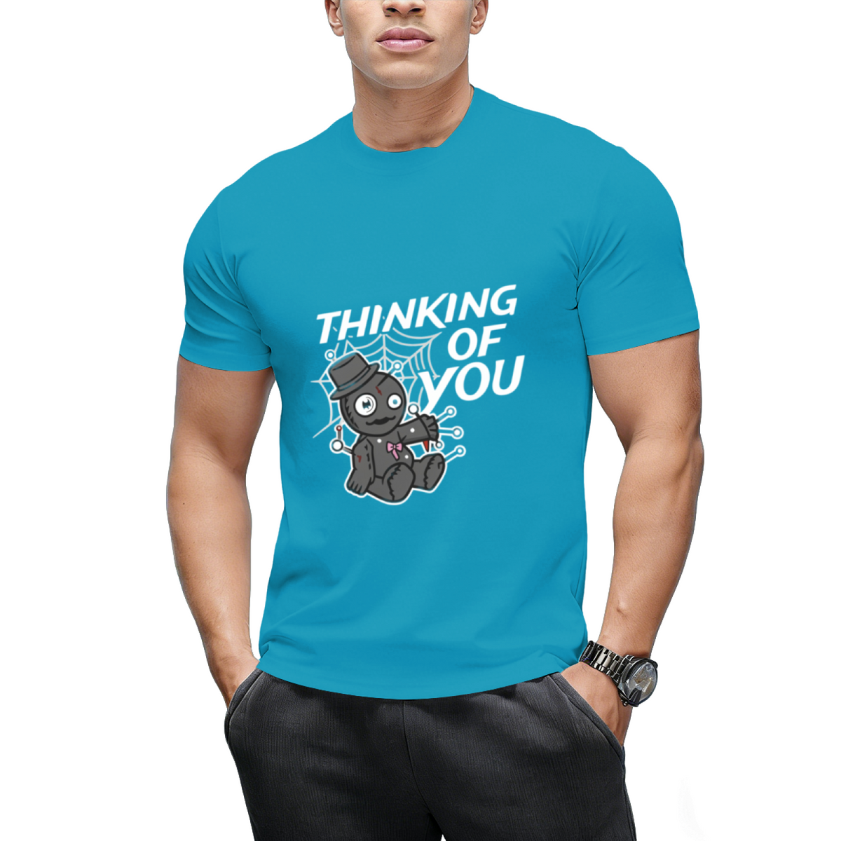 Creepy Voodoo Doll Witch Witchcraft Thinking Of You Halloween T-Shirt