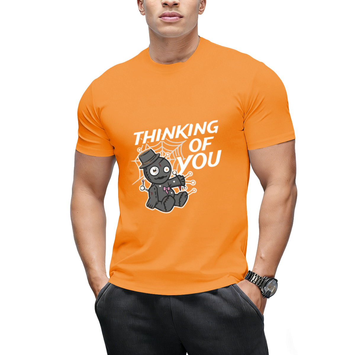 Creepy Voodoo Doll Witch Witchcraft Thinking Of You Halloween T-Shirt