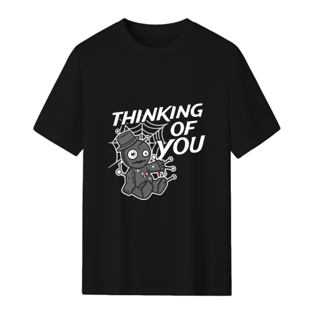 Creepy Voodoo Doll Witch Witchcraft Thinking Of You Halloween T-Shirt
