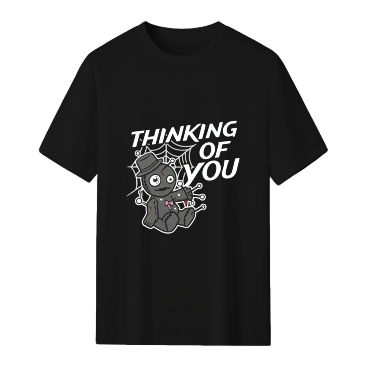 Creepy Voodoo Doll Witch Witchcraft Thinking Of You Halloween T-Shirt