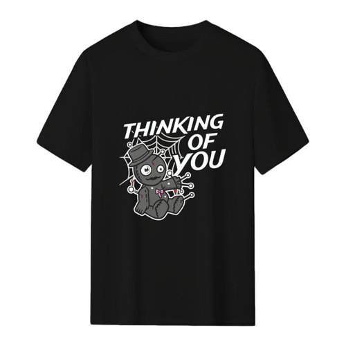 Creepy Voodoo Doll Witch Witchcraft Thinking Of You Halloween T-Shirt