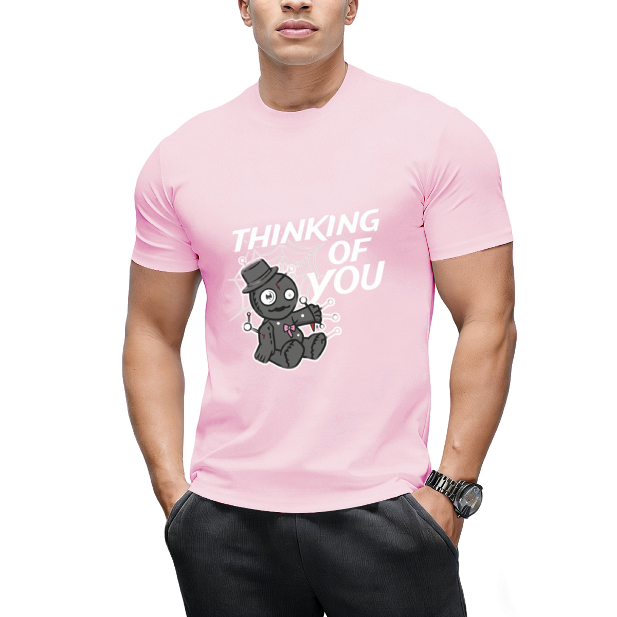 Creepy Voodoo Doll Witch Witchcraft Thinking Of You Halloween T-Shirt
