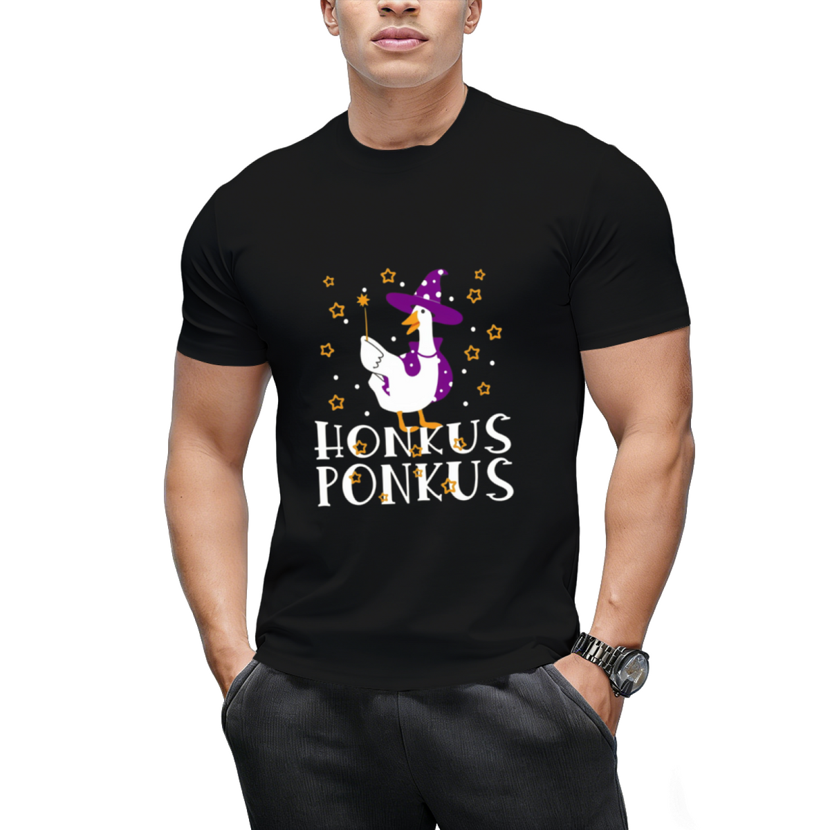 Honkus Ponkus Wizard Halloween Outfit Design T-Shirt