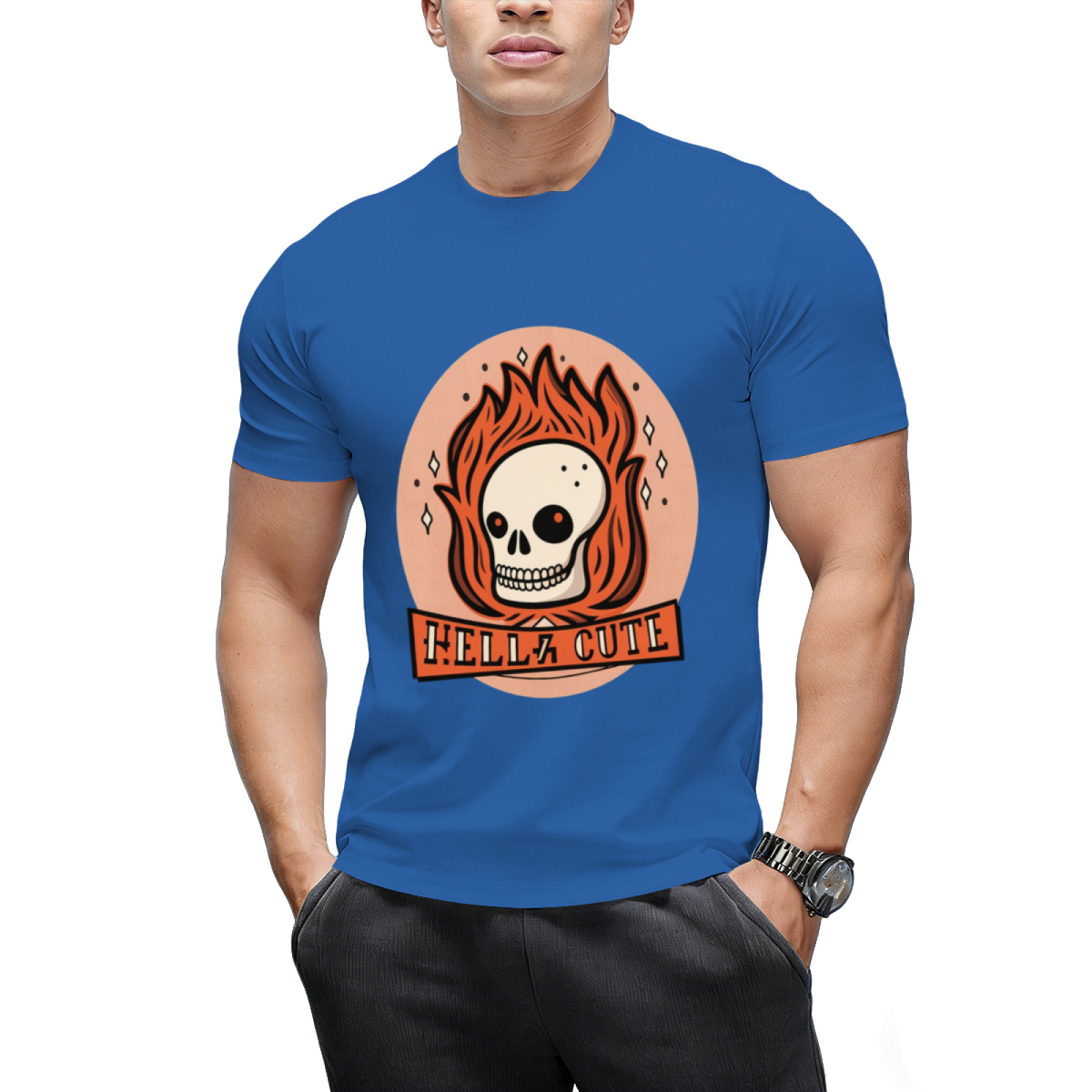 Hella Cute Flaming Skull T-Shirt