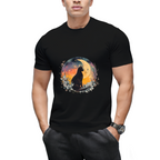 Cat With Moon Black Cat T-Shirt