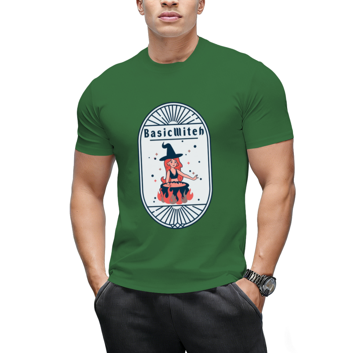 Basic Witch Funny Halloween Design T-Shirt