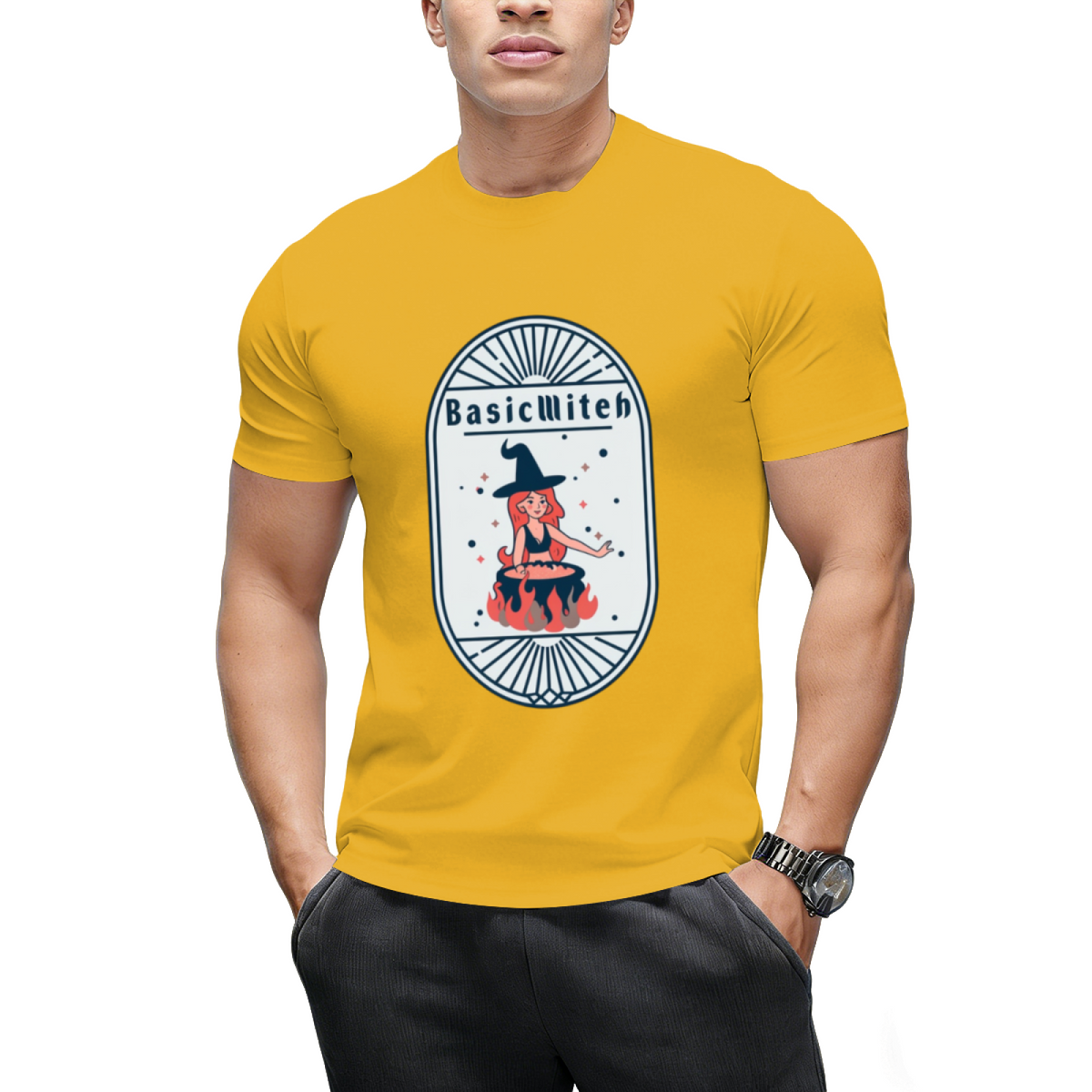 Basic Witch Funny Halloween Design T-Shirt