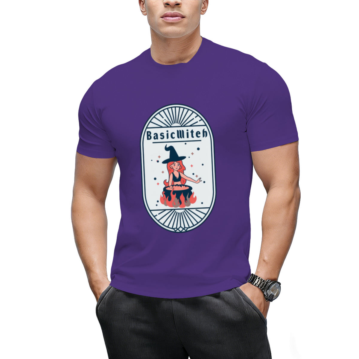 Basic Witch Funny Halloween Design T-Shirt