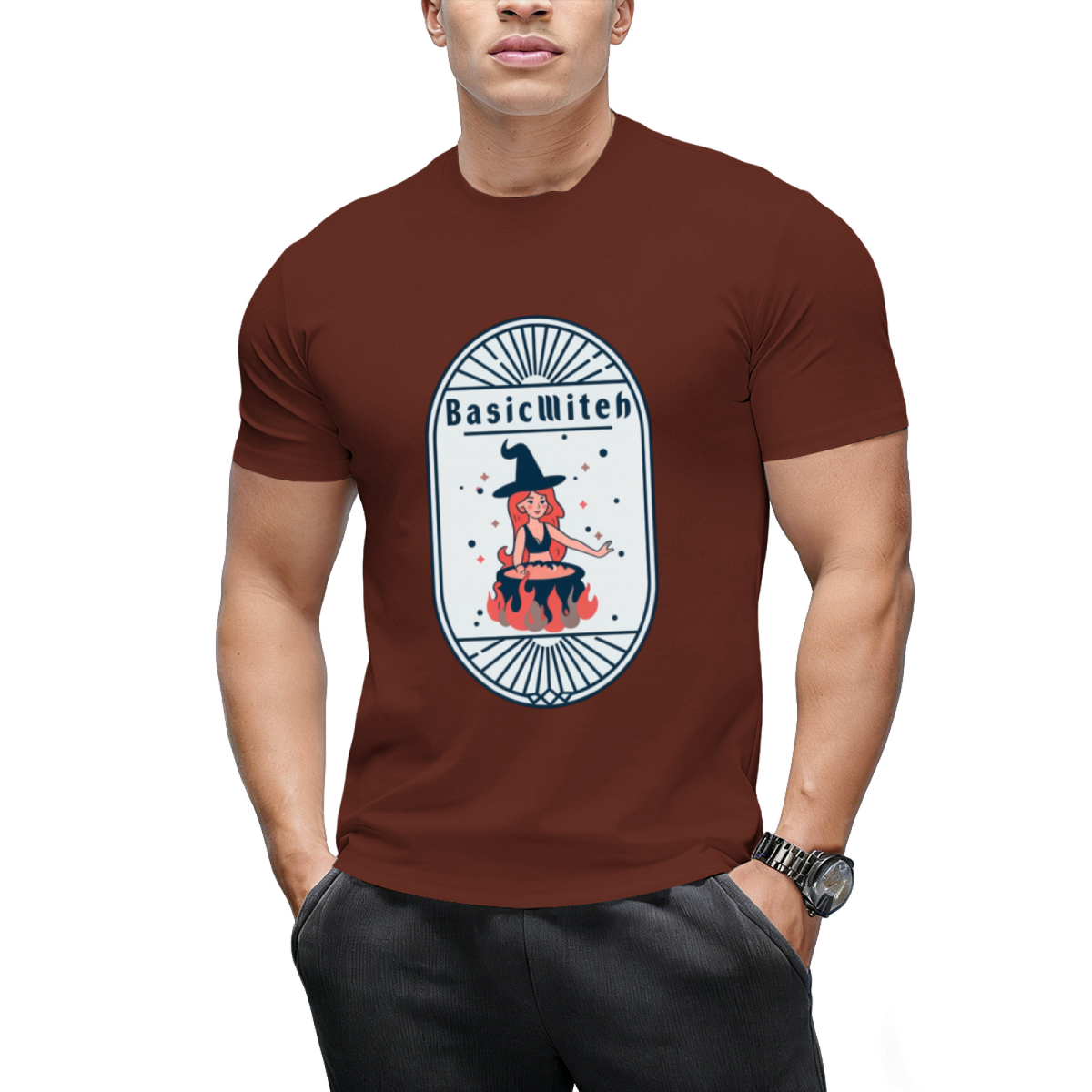 Basic Witch Funny Halloween Design T-Shirt