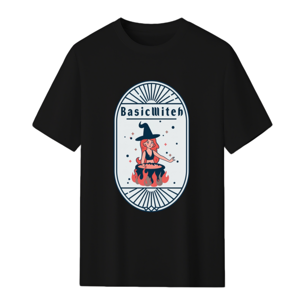 Basic Witch Funny Halloween Design T-Shirt