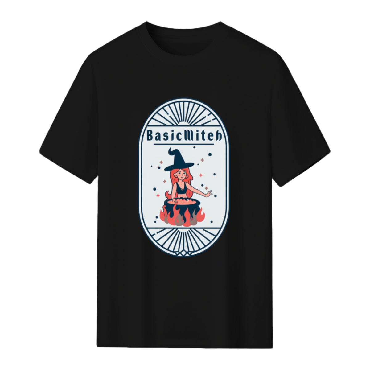 Basic Witch Funny Halloween Design T-Shirt