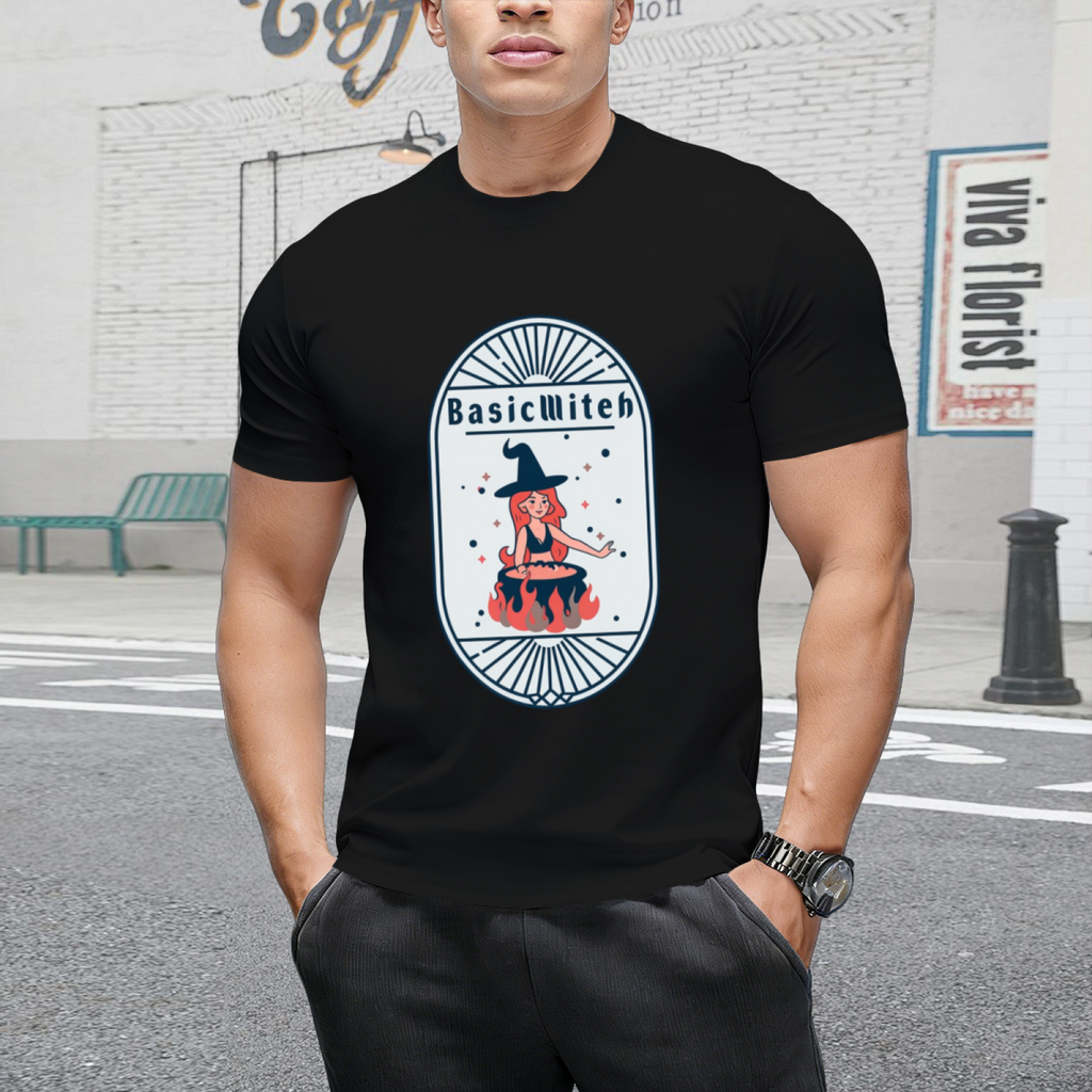 Basic Witch Funny Halloween Design T-Shirt