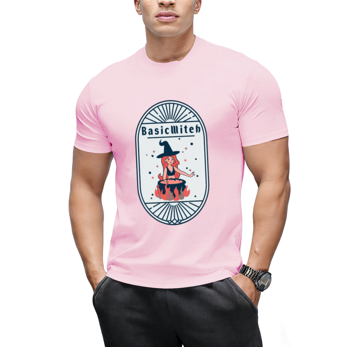 Basic Witch Funny Halloween Design T-Shirt