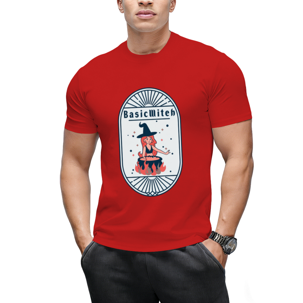 Basic Witch Funny Halloween Design T-Shirt