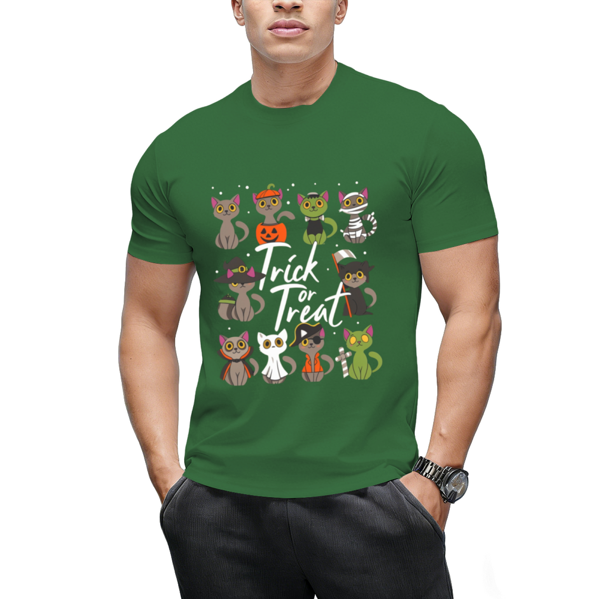 Cute Halloween Cats Trick or Treat T-Shirt
