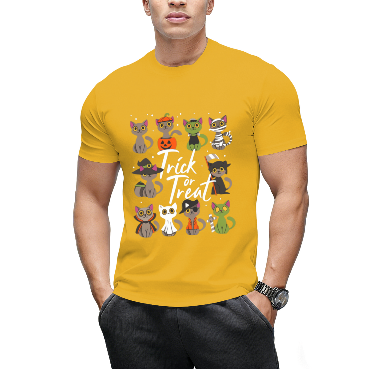 Cute Halloween Cats Trick or Treat T-Shirt